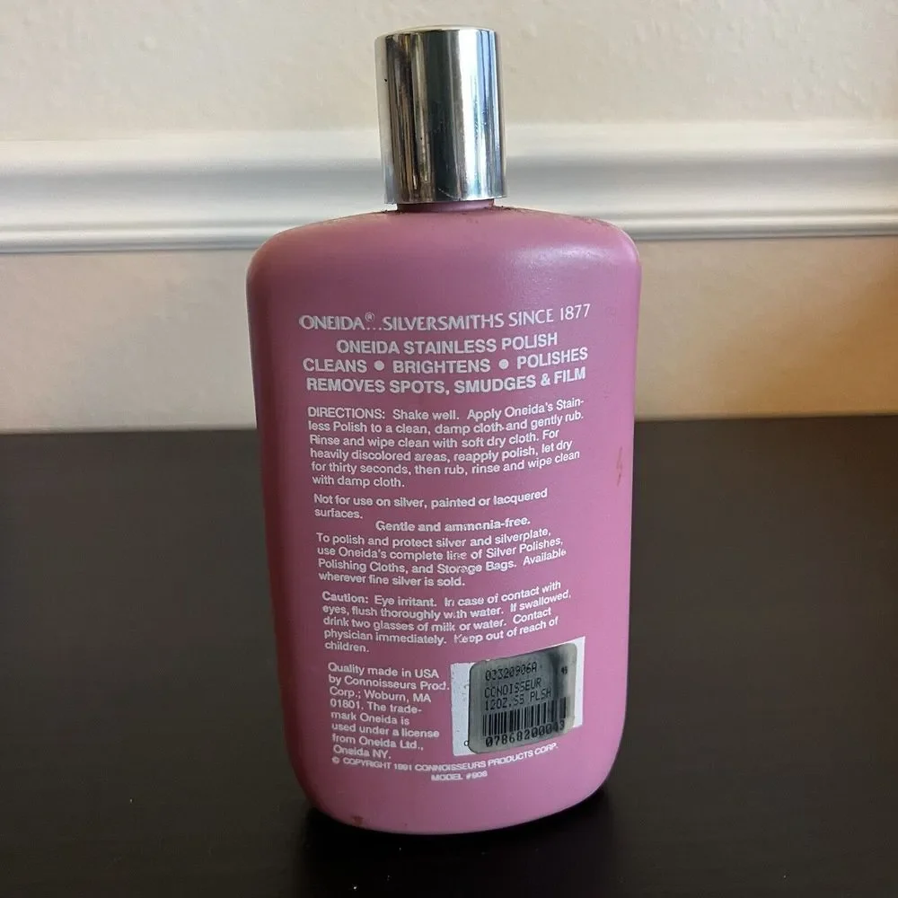 Oneida Stainless POLISH & Cleaner‎ 12oz Cleans Shines Stainless Discontinued 90%